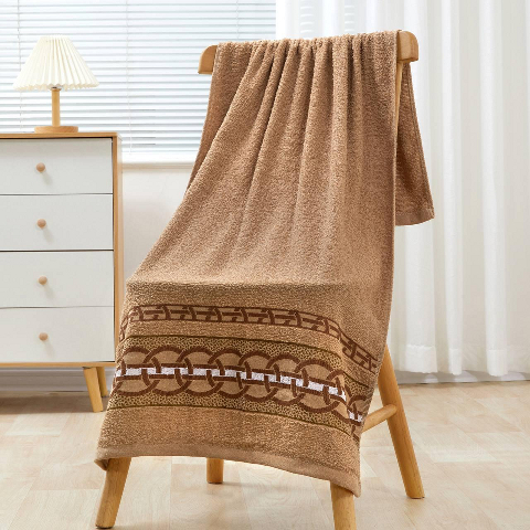 Рушник лицьовий махровий Ланцюжок (кавовий) 100х50 см