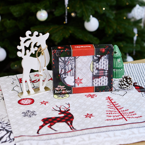 Набір вафельних рушників у коробці 