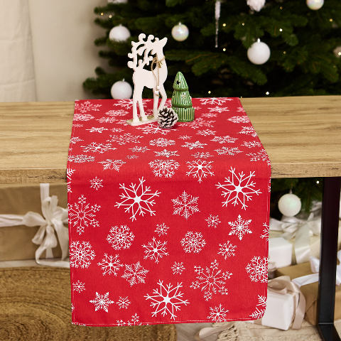 Новорічна скатертина-доріжка (ранер) 