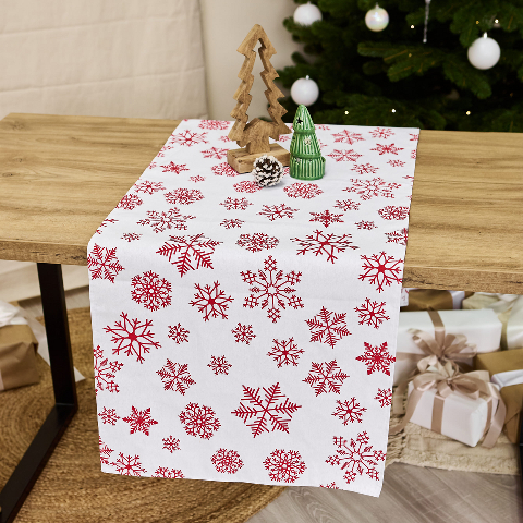 Новорічна скатертина-доріжка (ранер) 