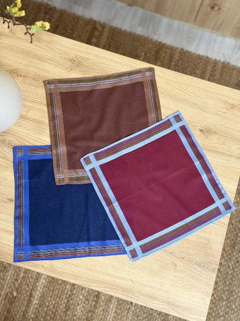 Чоловічий носовичок з батисту (12 штук в упаковці) 29 х 29см, Вид - 8 (В035-8-8) - зручність, практичність і охайність щодня