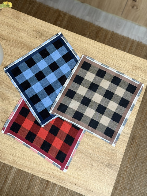 Чоловічий носовичок з батисту (12 штук в упаковці) 29 х 29см, Вид - 10 (В035-8-10) - зручність, практичність і охайність щодня